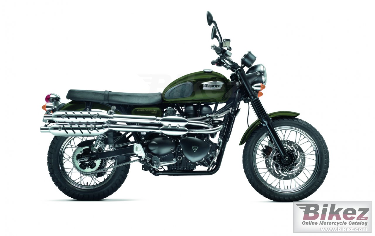 Big Triumph scrambler picture and wallpaper from Bikez.com